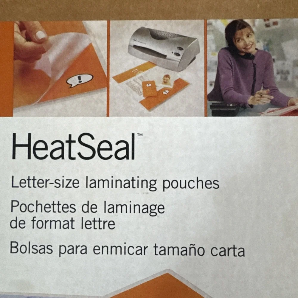100 GBC‎ HeatSeal 5 Mil Laminating Pouches Ibico Compatible 9